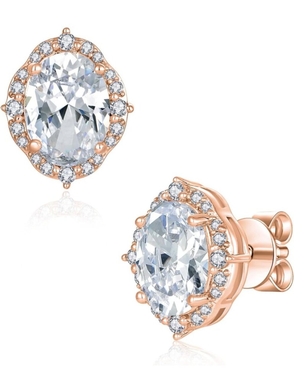 Elegant Oval Birthstone Stud Earrings | Colorful Gemstone Jewelry for Women